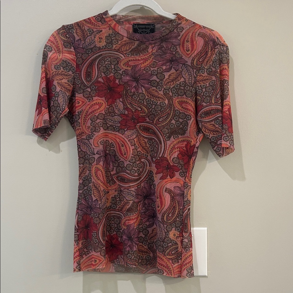 Johnny Was Paisley Print Women's Top